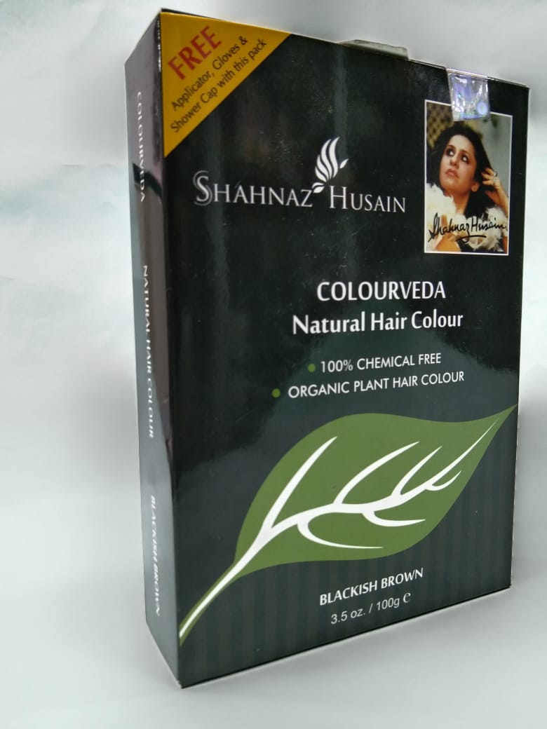 Shahnaz Colourveda Natural Hair Colour – 100 Gm (BLACKISH BROWN) – 