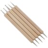 Professional 5 Piece Wooden Dotting Tool Set Embossing Stylus for Mandala Clay Pottery Ceramic Nail Art and Polymer Clay