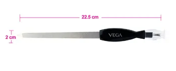 VEGA Nail File With Cuticle Trimmer (NFT-06) (Color May Very) – 