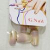 G-Nail Mirror Polish 10 Different size Fake Nails with Design Short Full Cover False Nail Tips for Women Girls Finger Nails Decor With Glue (KP-8040) (Design May Very) - Image 5