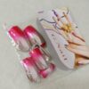 G-Nail Mirror Polish 10 Different size Fake Nails with Design Short Full Cover False Nail Tips for Women Girls Finger Nails Decor With Glue (KP-8040) (Design May Very) - Image 8