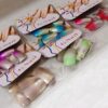 G-Nail Mirror Polish 10 Different size Fake Nails with Design Short Full Cover False Nail Tips for Women Girls Finger Nails Decor With Glue (KP-8040) (Design May Very)