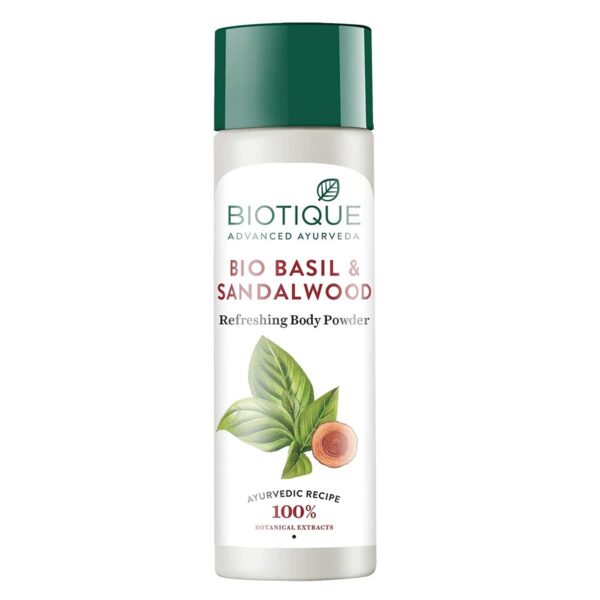 Biotique Bio Basil and Sandalwood Refreshing Body Powder, 150g